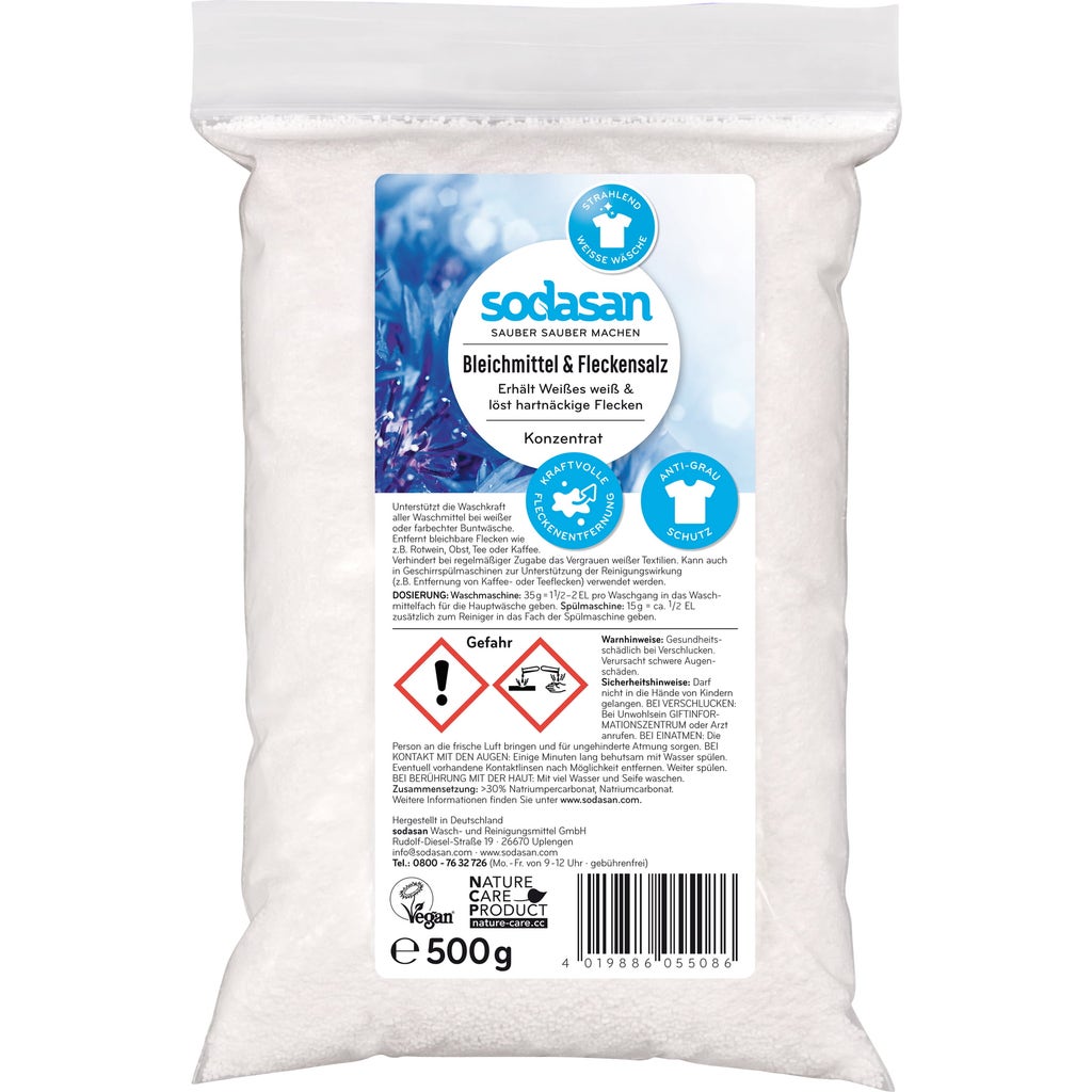 Sodasan Ecological Bleaching Agent Stain Remover 500 G Ecosplendo