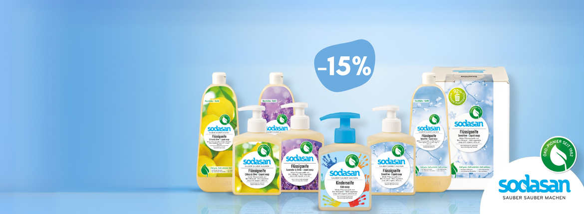 Oferta de jabones ecológicos Sodasan