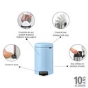 Newicon 12 L Pedal Bin with Plastic Liner