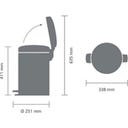 Newicon 12 L Pedal Bin with Plastic Liner