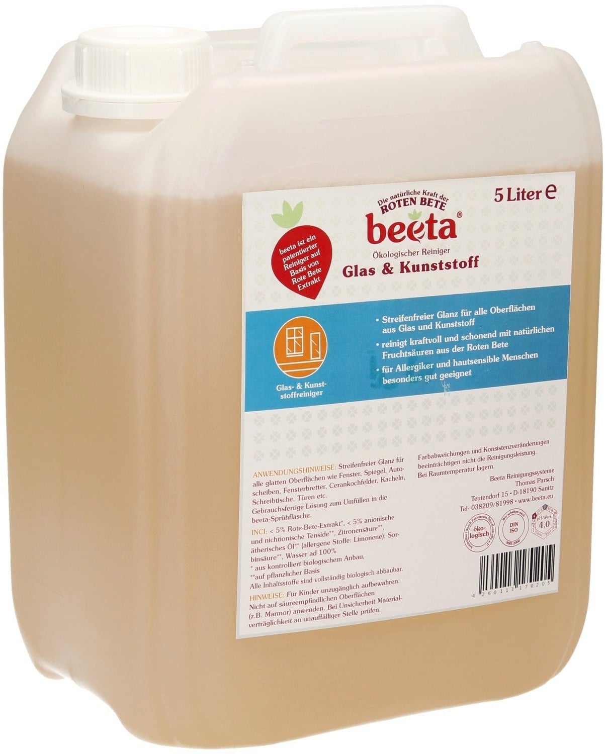 Čistilo za steklo, 5 l