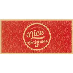 Nice Christmas- Gift Certificate Printed on Environmentally Friendly Recycled Paper