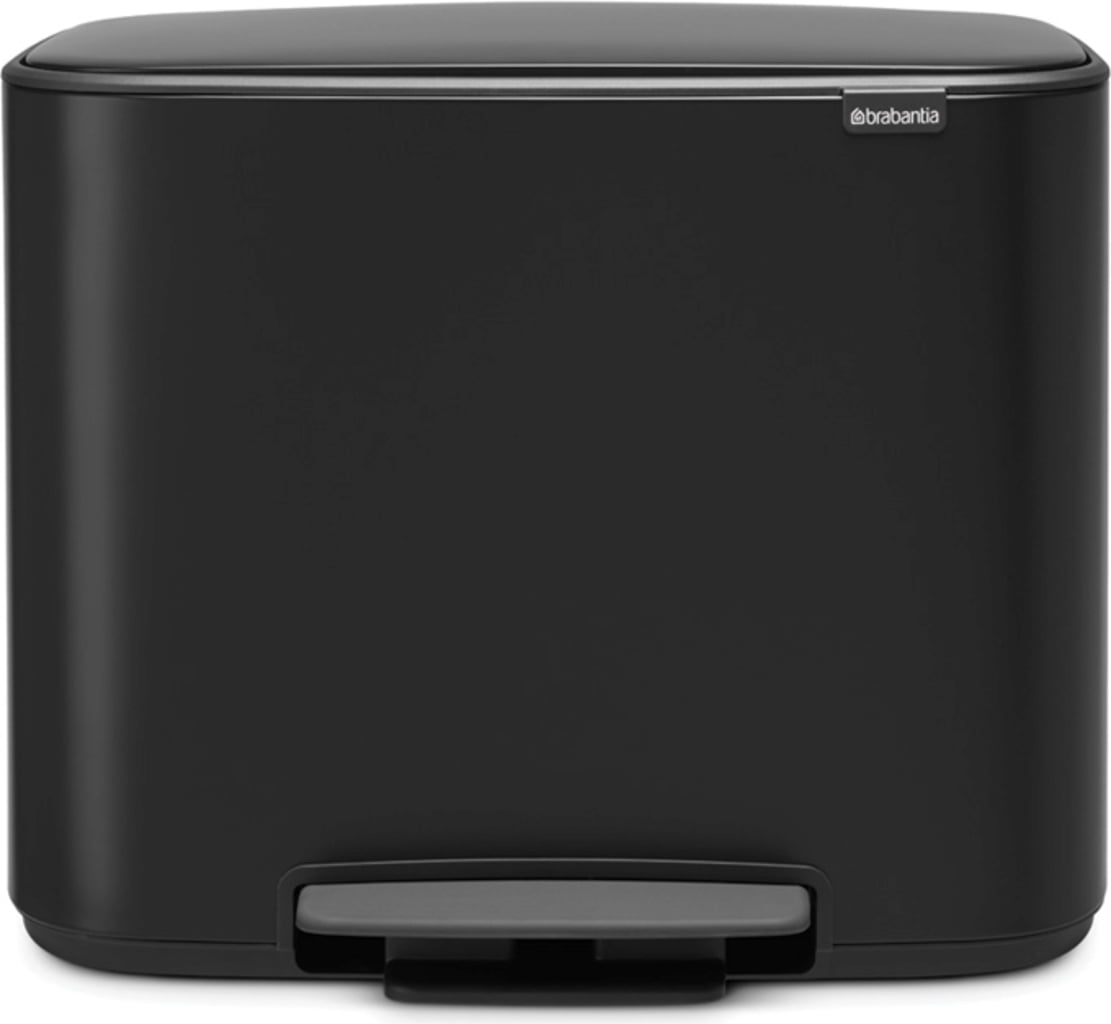 Bo Pedal Bin 36 Litres with Plastic Insert - Matte Black