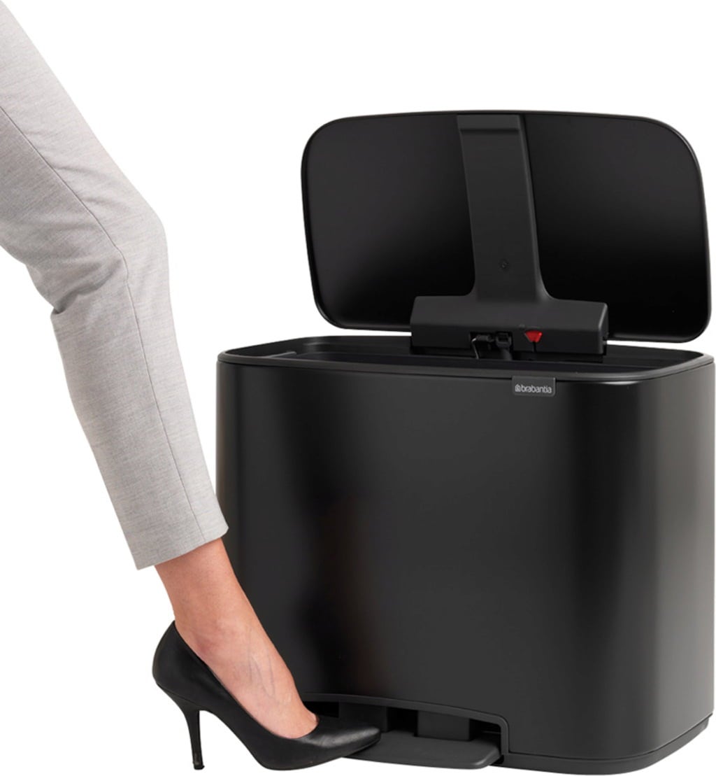 Bo Pedal Bin 36 Litres with Plastic Insert - Matte Black