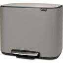 Bo Pedal Bin 36 Litres with Plastic Insert - Mineral Concrete Grey