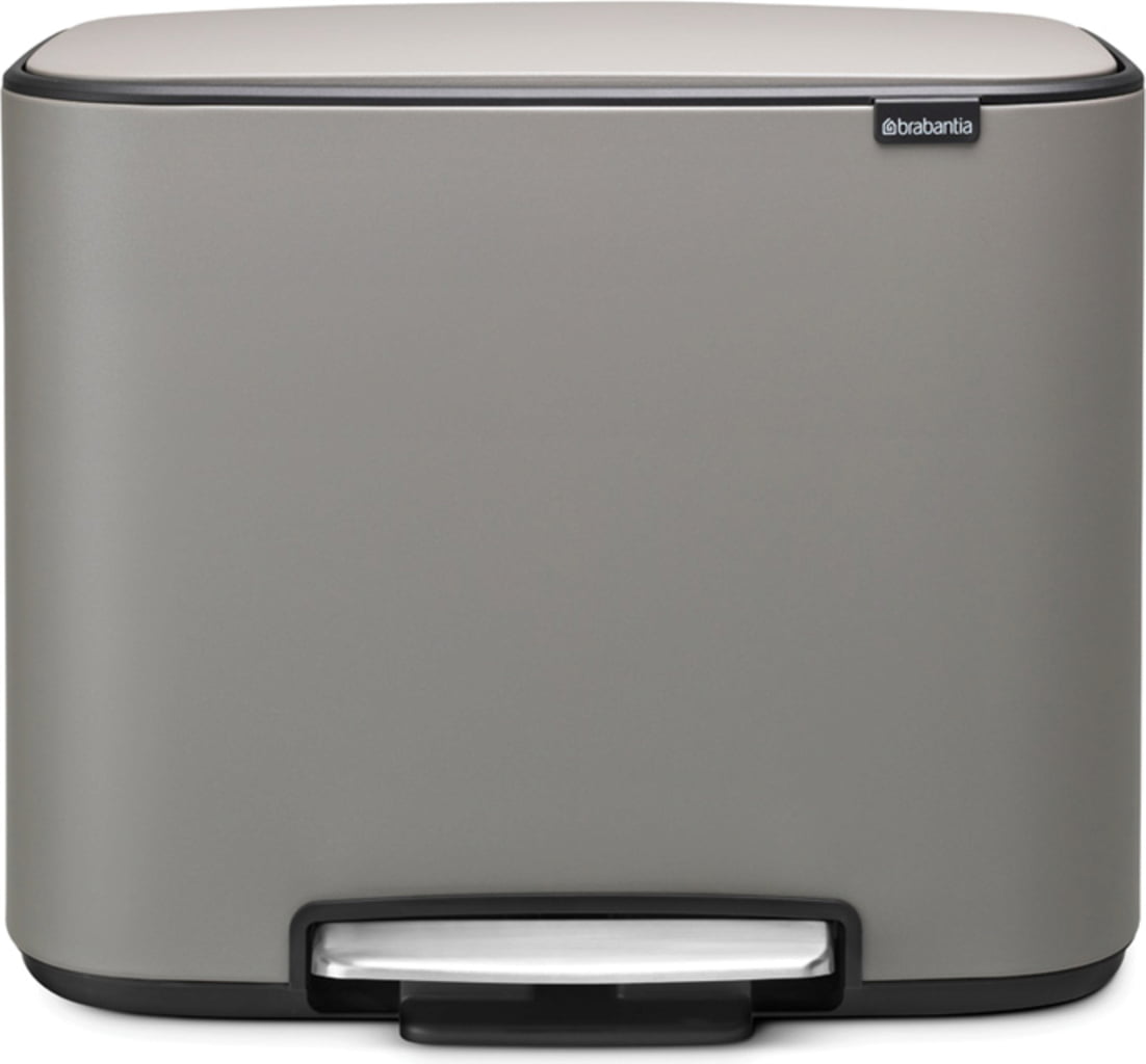 Bo Pedal Bin 36 Litres with Plastic Insert - Mineral Concrete Grey