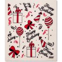 Groovy Goods Happy Birthday Sponge Wipe - White