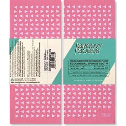 GROOVY GOODS Schwammtuch Triangle - Pink