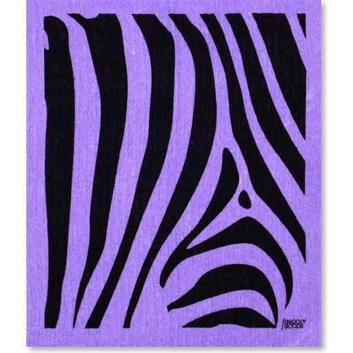 Groovy Goods Panno in Spugna - Zebra - Purple