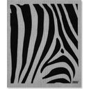 GROOVY GOODS Sponsdoekje Zebra - Grey