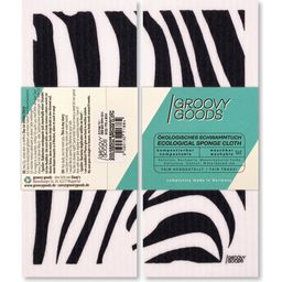 GROOVY GOODS Svampduk Zebra - White