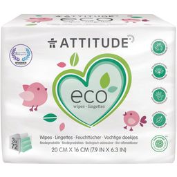 Attitude Baby Wet Wipes Refill Package - 216 Pieces