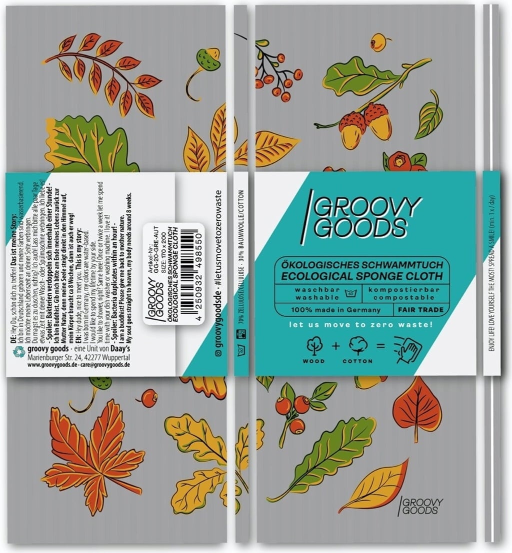GROOVY GOODS Schwammtuch Autumn - 1 Stk
