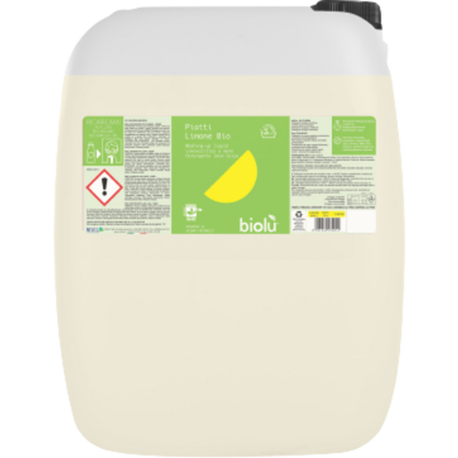 biolù Detergente Lavavajillas a Mano Limón - 20 l