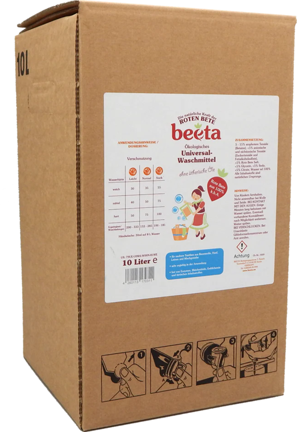 Beeta Uniwersalny detergent, bezzapachowy