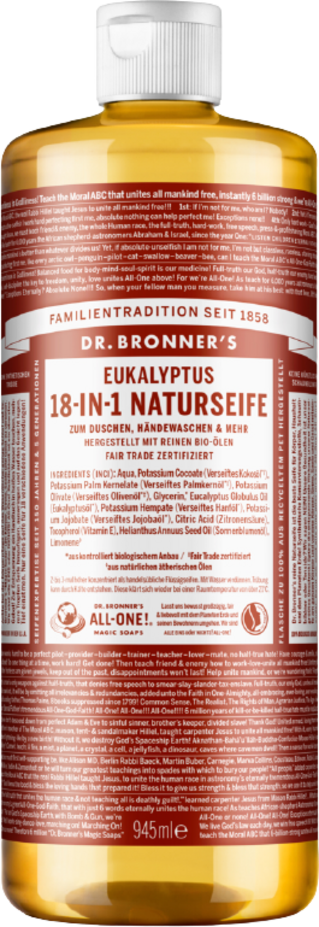 Dr. Bronner's 18-in-1 Naturseife Eukalyptus