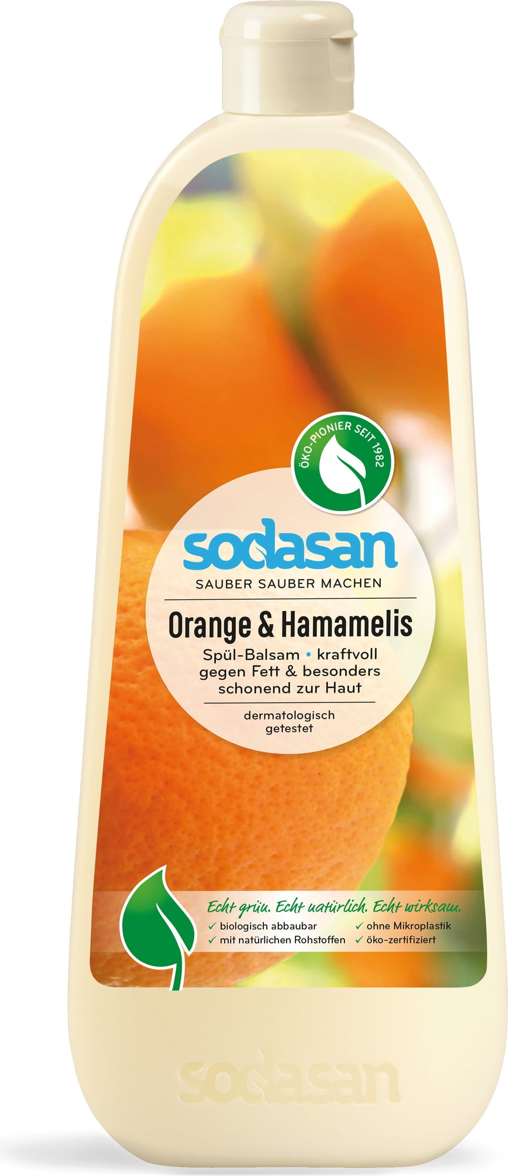 SODASAN Liquide Vaisselle - Orange & Hamamélis - 1 L