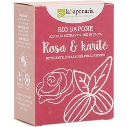 La Saponaria Sapone Rosa & Burro di Karité - 100 g