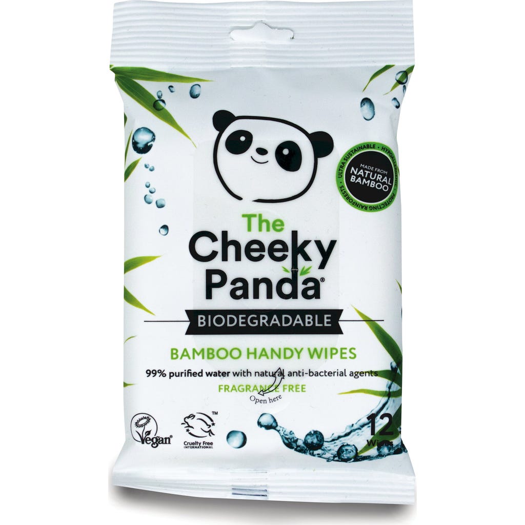 Cheeky Panda Feuchttcher aus Bambus, 12 Stk - Ecosplendo Onlineshop