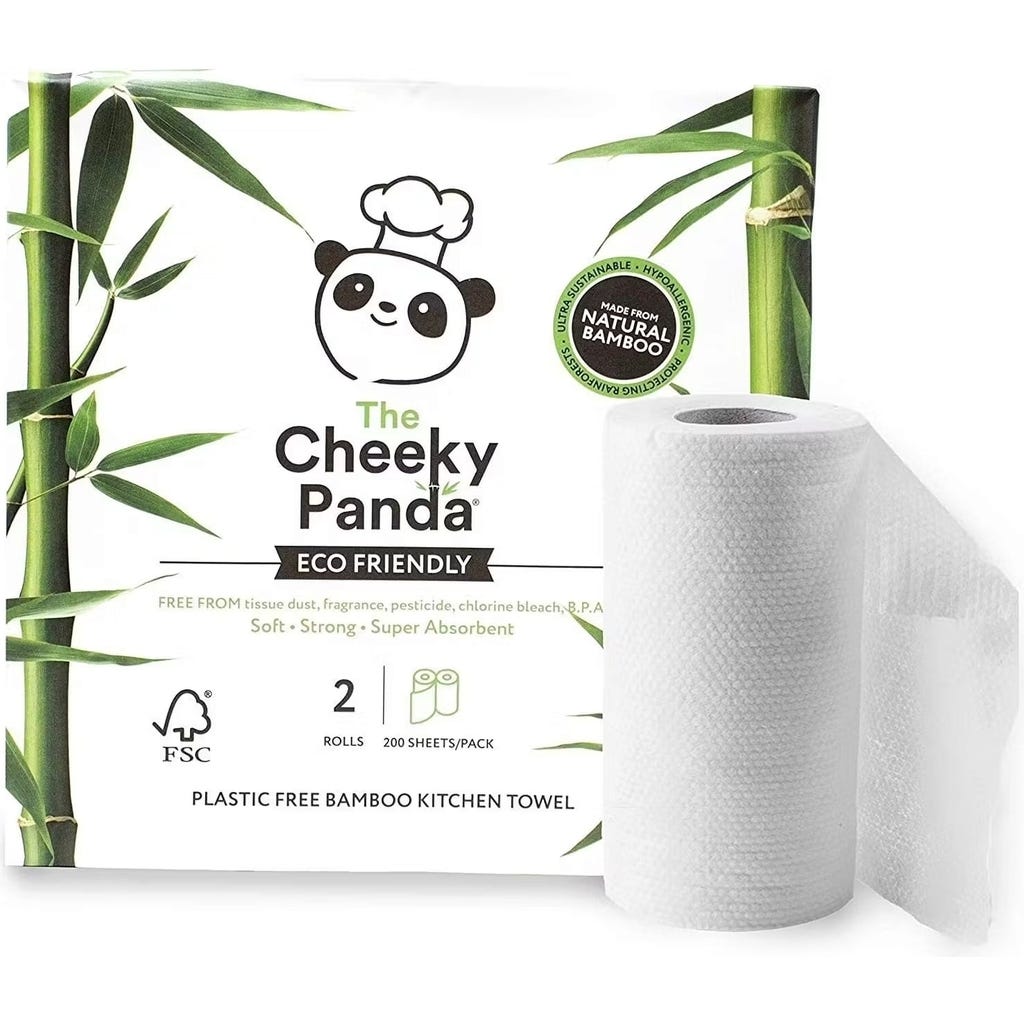 Cheeky Panda Kchenrolle 2er Pack, 1 Pkg - Ecosplendo Onlineshop