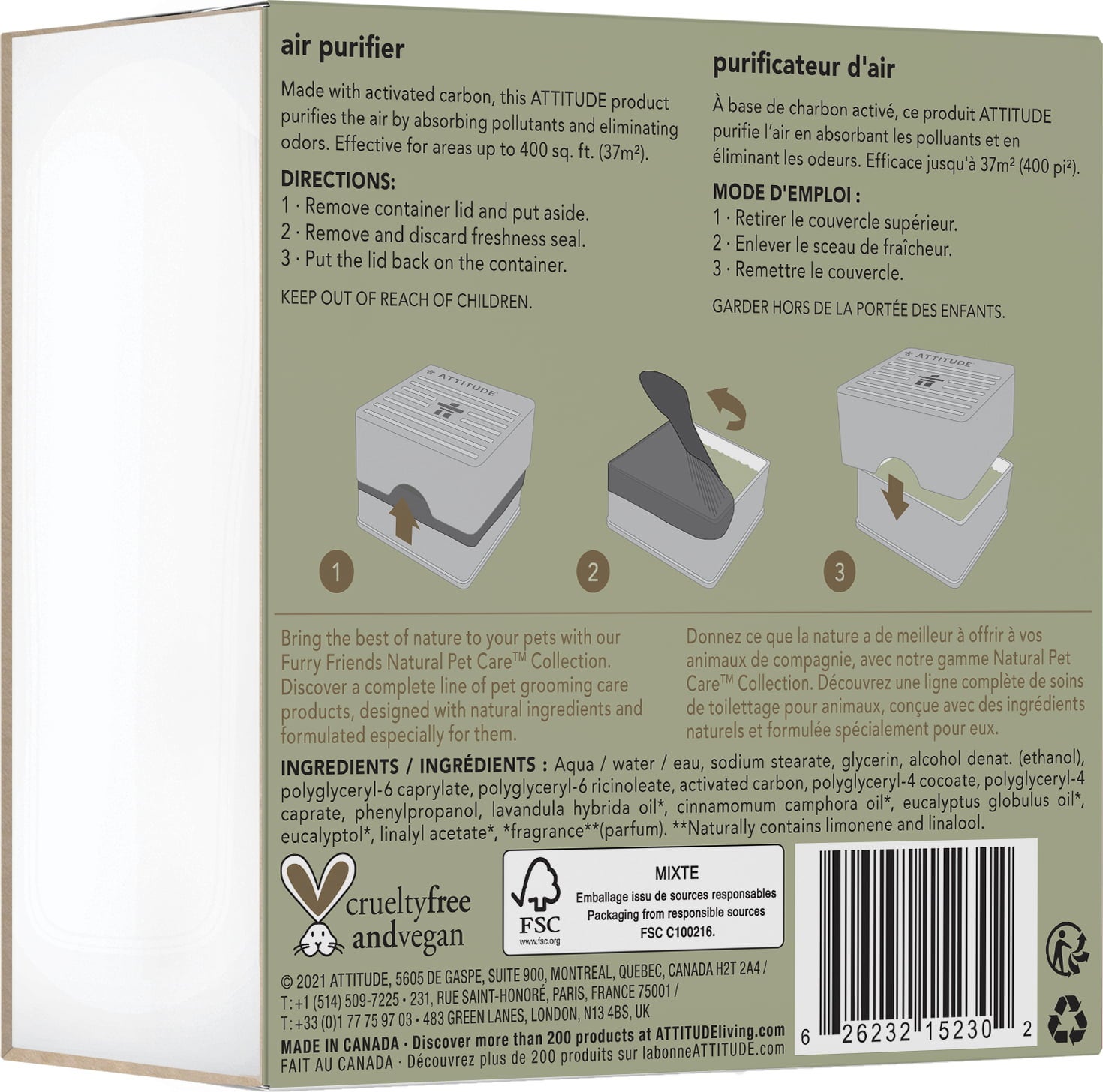 ATTITUDE Furry Friends Geruchsentferner - 227 g