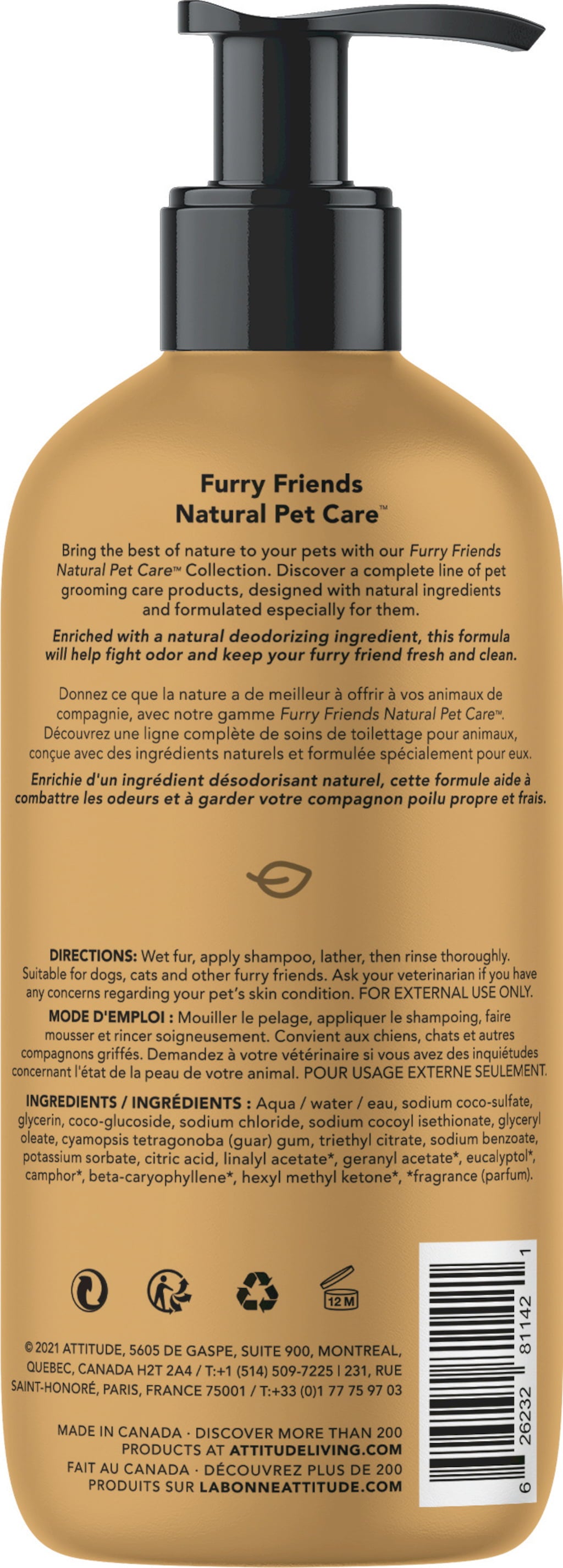 Furry Friends szampon dezodorujący dla zwierząt - 473 ml