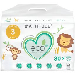 Attitude Organiczne pieluszki dla niemowląt - Rozmiar 3 (4-9 kg)