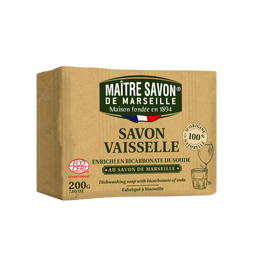 MAÎTRE SAVON DE MARSEILLE Spülseife mit Natron - 200 g