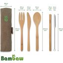 Bambaw Bambus Besteckset - Olive
