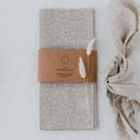Dots Linen Tea Towels - Natural Beige, Set of 2 - 1 item