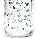 CARRY Bottle Botella de Cristal - Terrazo, 1 L - 1 pieza