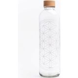 CARRY Bottle Botella de Cristal - Flower of Life, 1 L