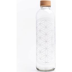 CARRY Bottle Botella de Cristal - Flower of Life, 1 L - 1 pieza
