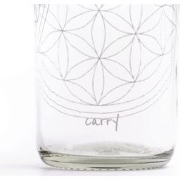 CARRY Bottle Glazen Fles FLOWER OF LIFE - 1 L - 1 Stuk