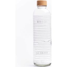CARRY Bottle Botella de Cristal - Water is Life, 1 L - 1 pieza