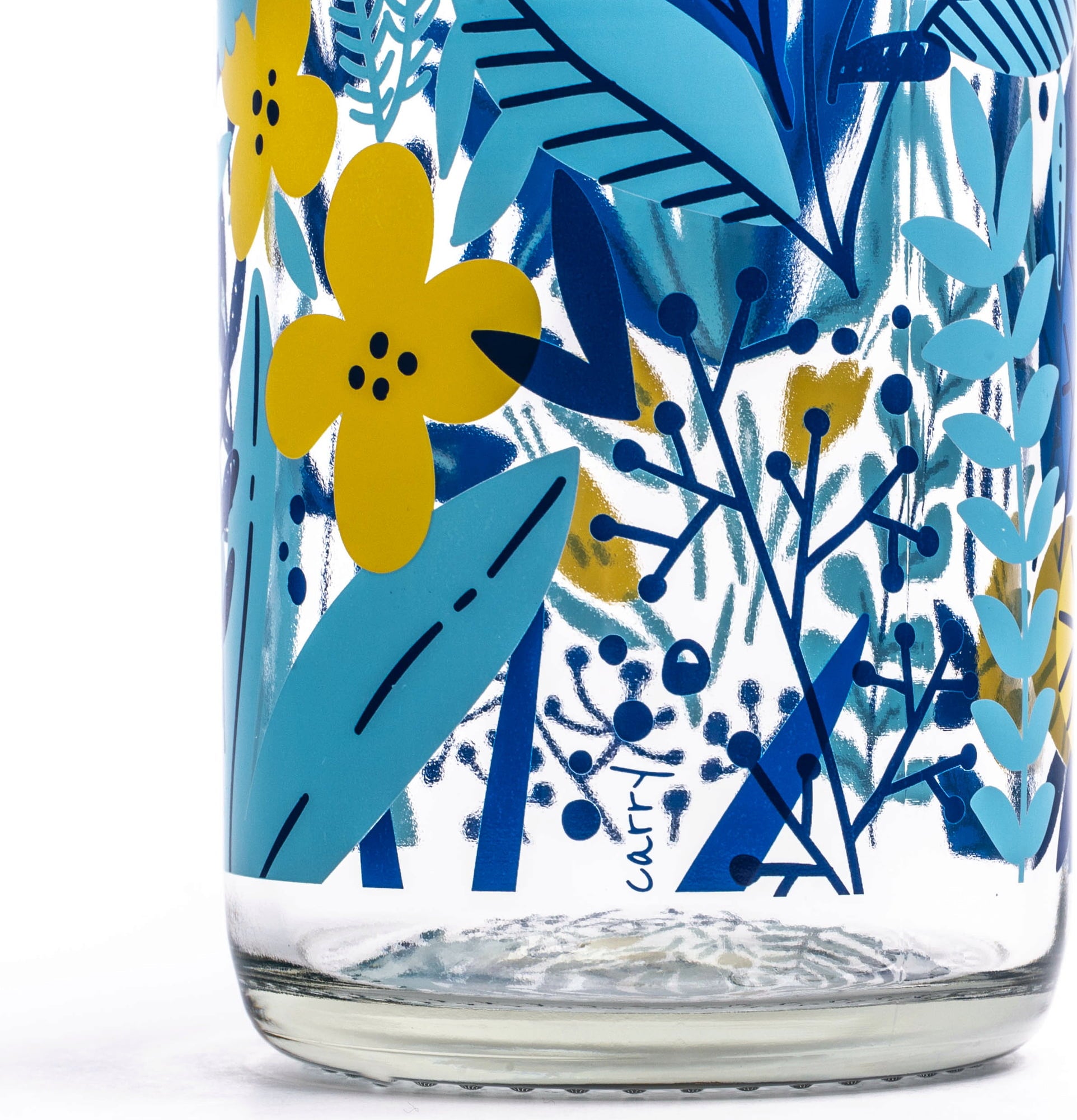 CARRY Bottle Bouteille en Verre LITTLE JUNGLE | 0,4 L - 1 pièce
