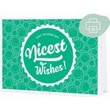 Nicest Wishes! - Geschenk-Gutschein zum Selberdrucken