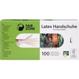 FAIR ZONE Wegwerp latex handschoenen - Large