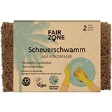 FAIR ZONE Coconut Scrub Sponge 2-piece set