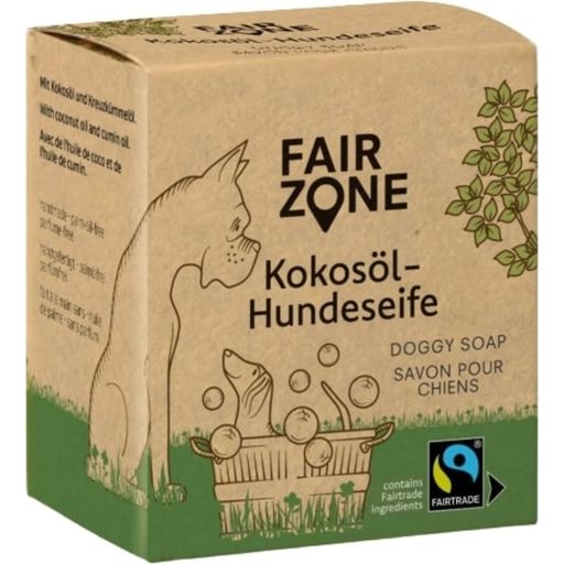 FAIR ZONE Savon pour Chien à l'Huile de Coco - 160 g