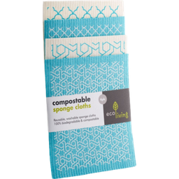 ecoLiving Sponge Cloths - Set of 4 - Moroccan