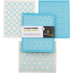 ecoLiving Sponge Cloths - Set of 4 - Moroccan