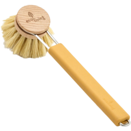 ecoLiving Spülbürste mit wechselbarem Kopf - Yellow