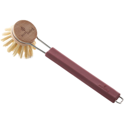 ecoLiving Dish Brush with Replaceable Head - Burgundy