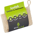 ecoLiving Luffa para Baño y Cocina - 1 pieza