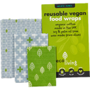 ecoLiving Vegan Food Wraps - 3 Pieces