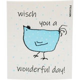 Schwammtuch "Henne Berta - Wonderful Day!"