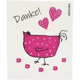 OWOSCHFETZN "Berta Hen -Thank You" Sponge Cloth 