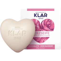 Seifen Manufaktur KLAR 1840 Rózsa szív szappan - 65 g