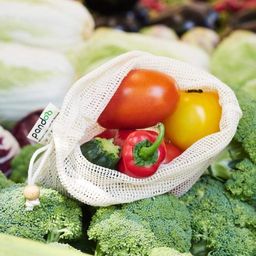 pandoo Fruit & Vegetable Nets - 6-piece set & bread bag 